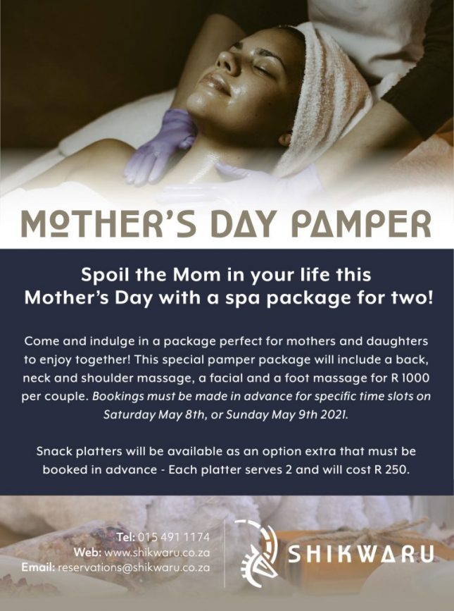 MOTHERS DAY PAMPERING - Flyer